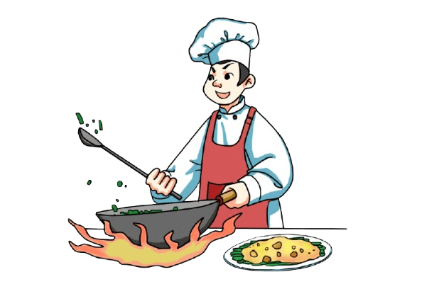 Gourmet kitchens with chef